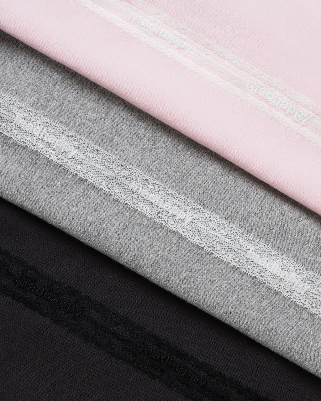 Lace Trim Midweight Straight Sweatpant