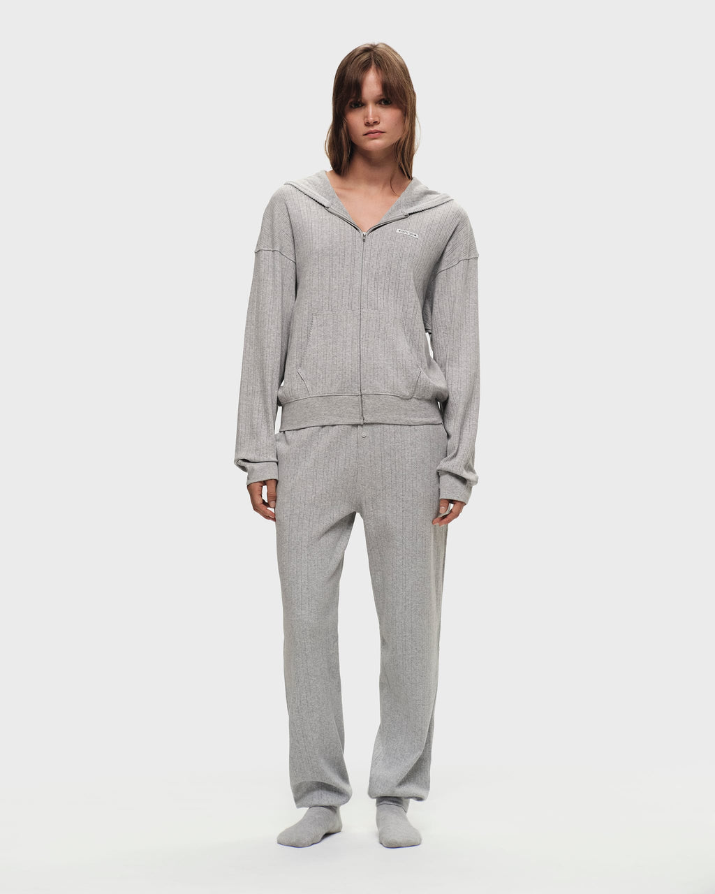 Hanes Pointelle Zip Up