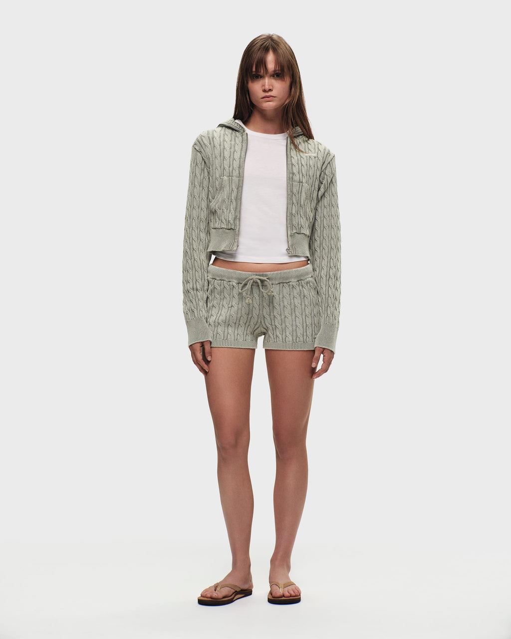 Classics Washed Cable Knit Short