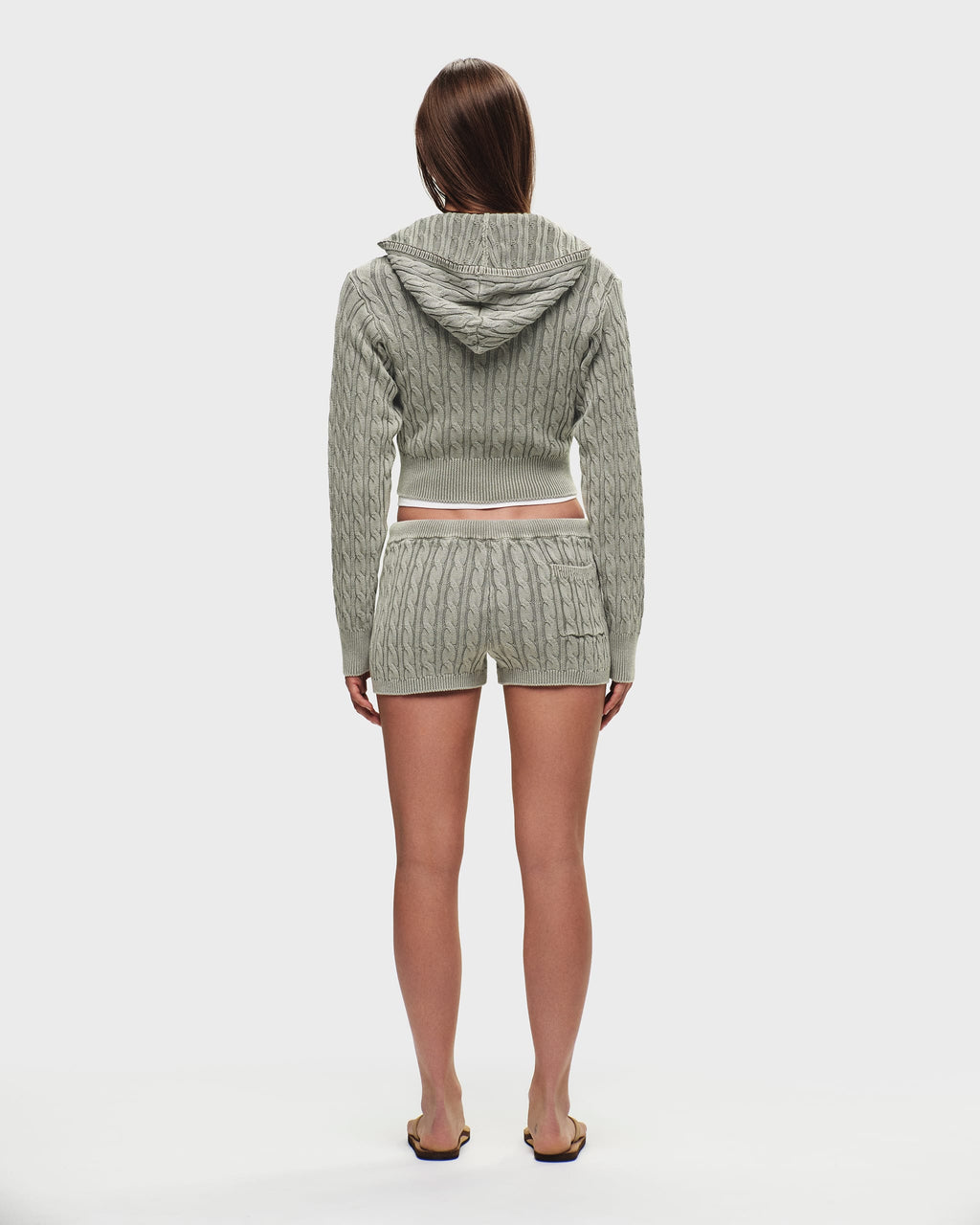 Classics Washed Cable Knit Short