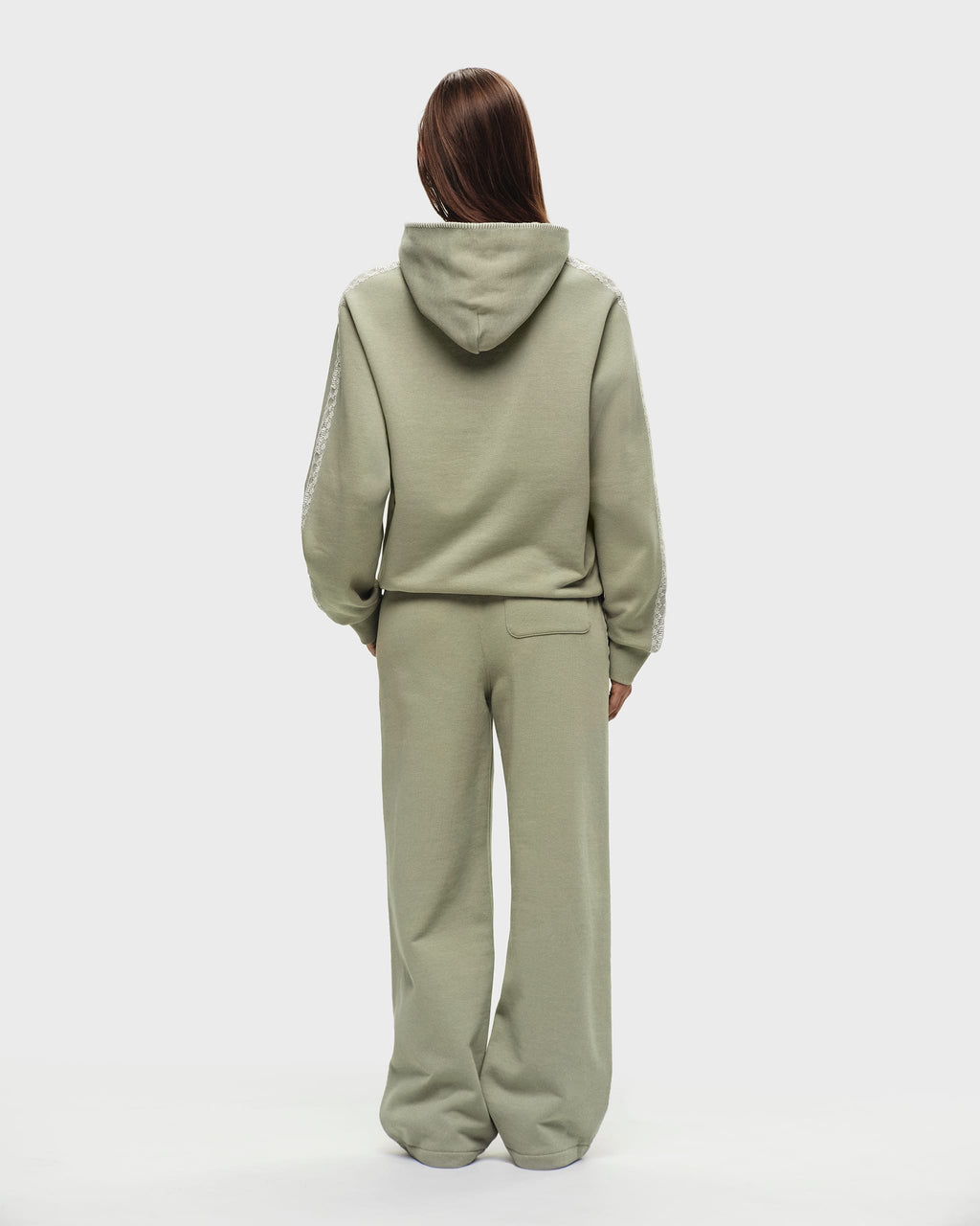 PUMA Lace Trim Fleece Straight Sweatpant