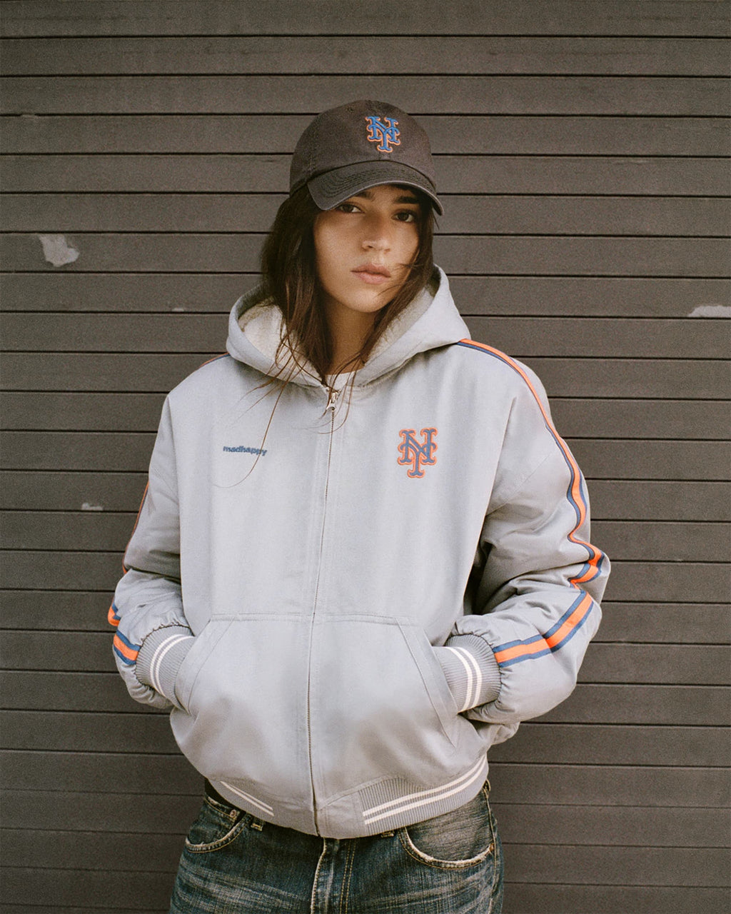 Mets Hooded Baseball Jacket