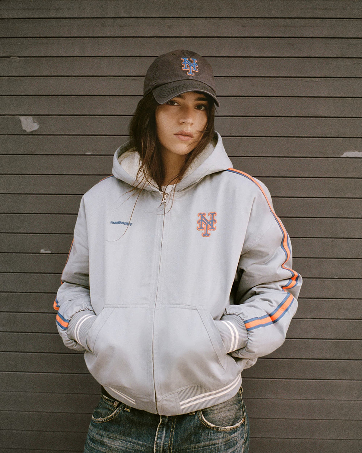 Mets Hooded Baseball Jacket