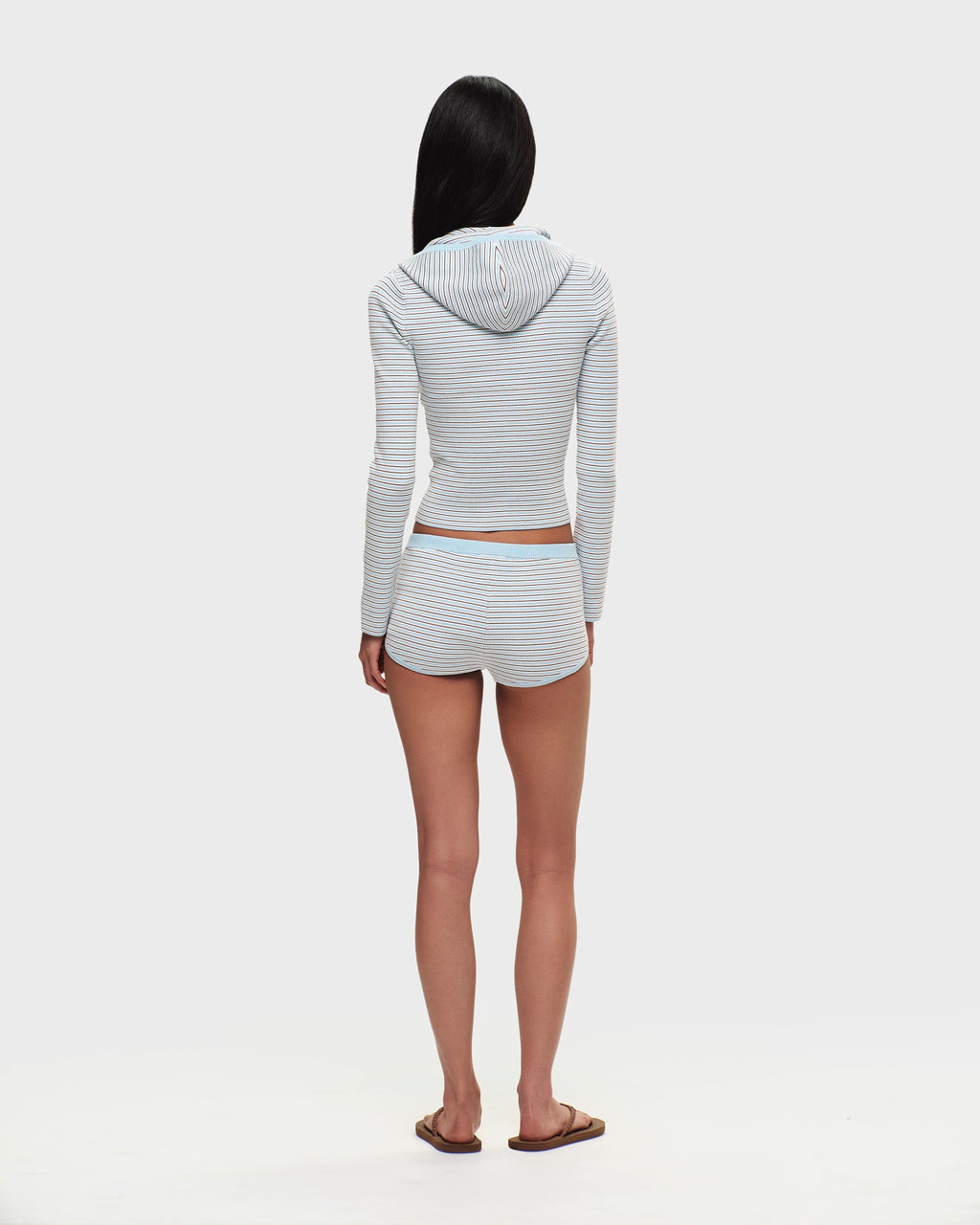 Ribbed Knit Dolphin Short