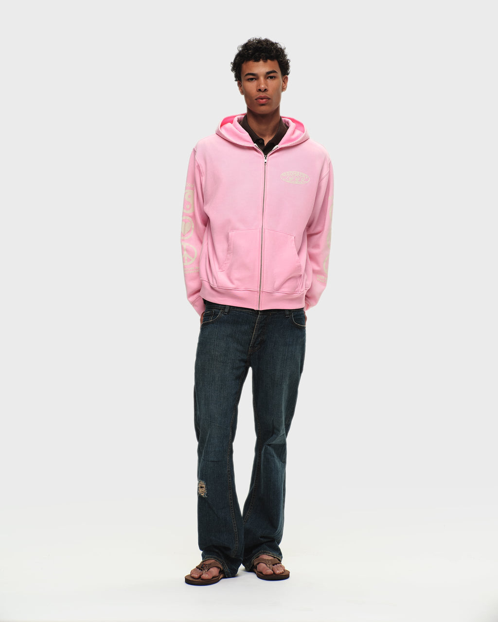 Madhappy California Waves Lightweight Fleece Zip Up