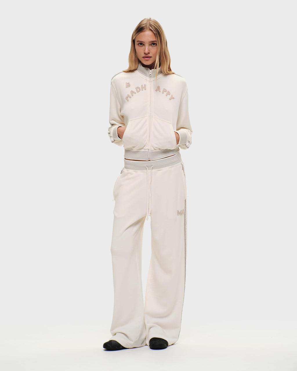 Crochet Trim Track Jacket