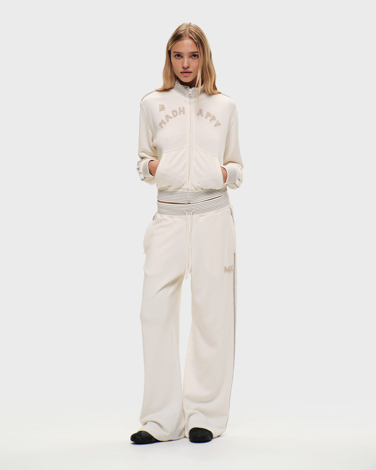 Crochet Trim Track Jacket