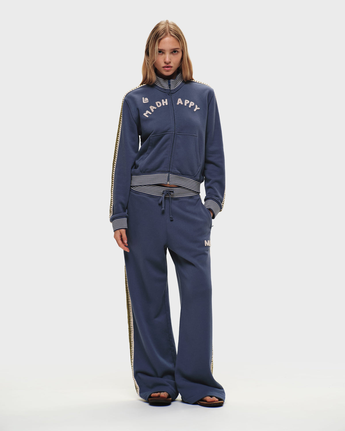 Crochet Trim Track Jacket