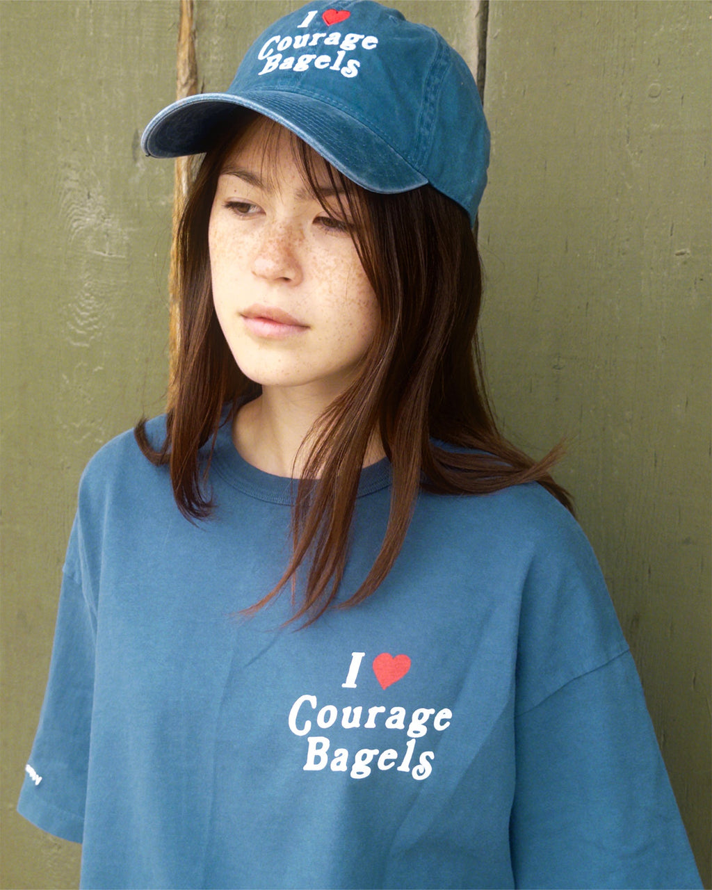 I Heart Courage Bagels Dad Hat