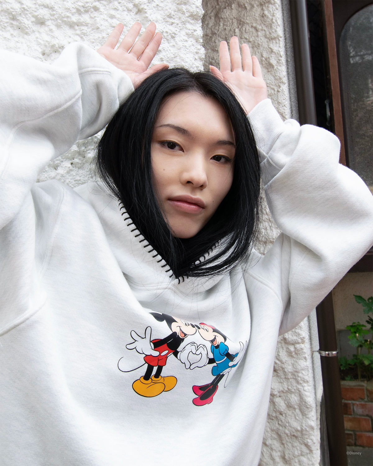 Mickey Mouse and Minnie Mouse Heart Fleece Hoodie