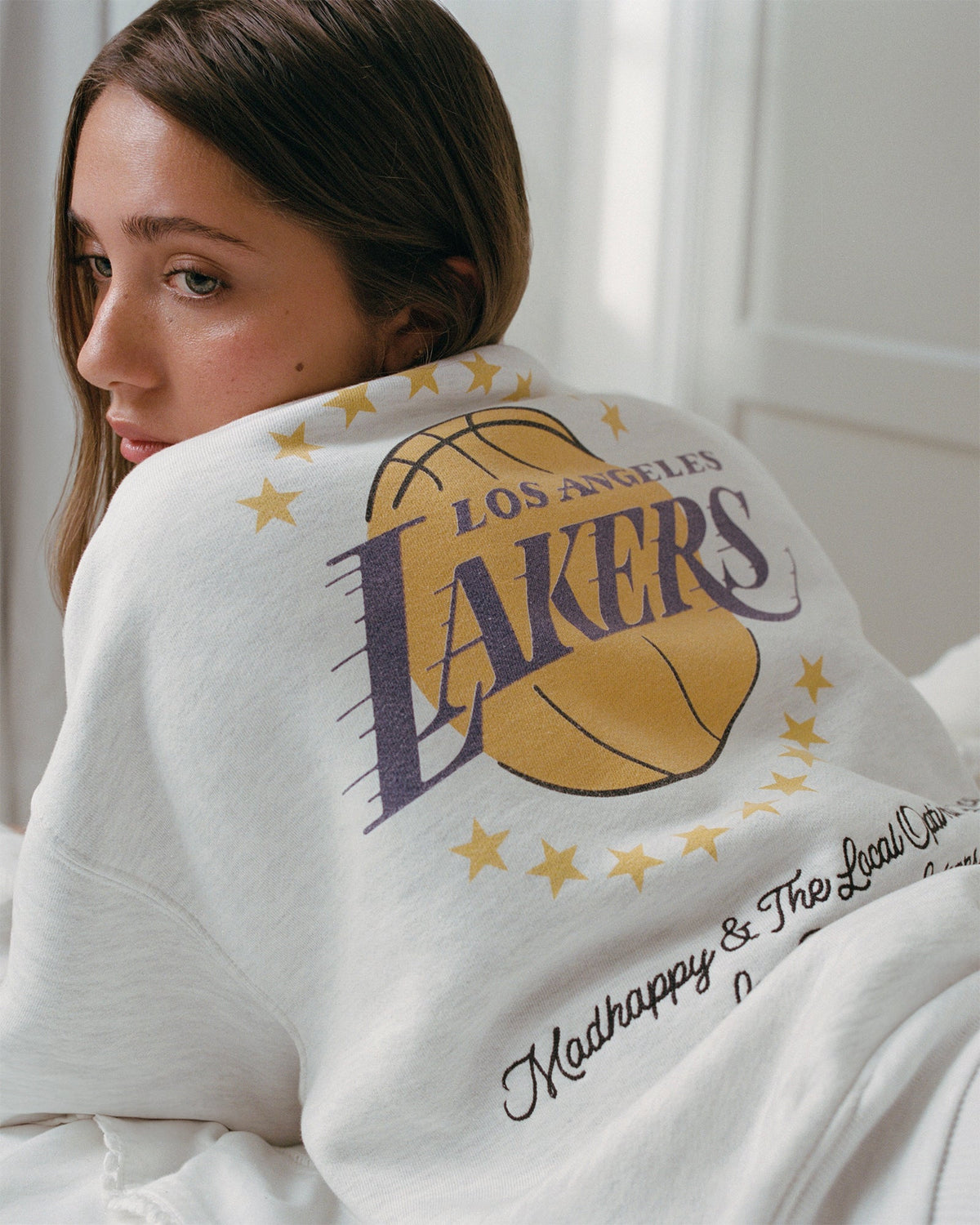 Lakers Stars Fleece Crewneck