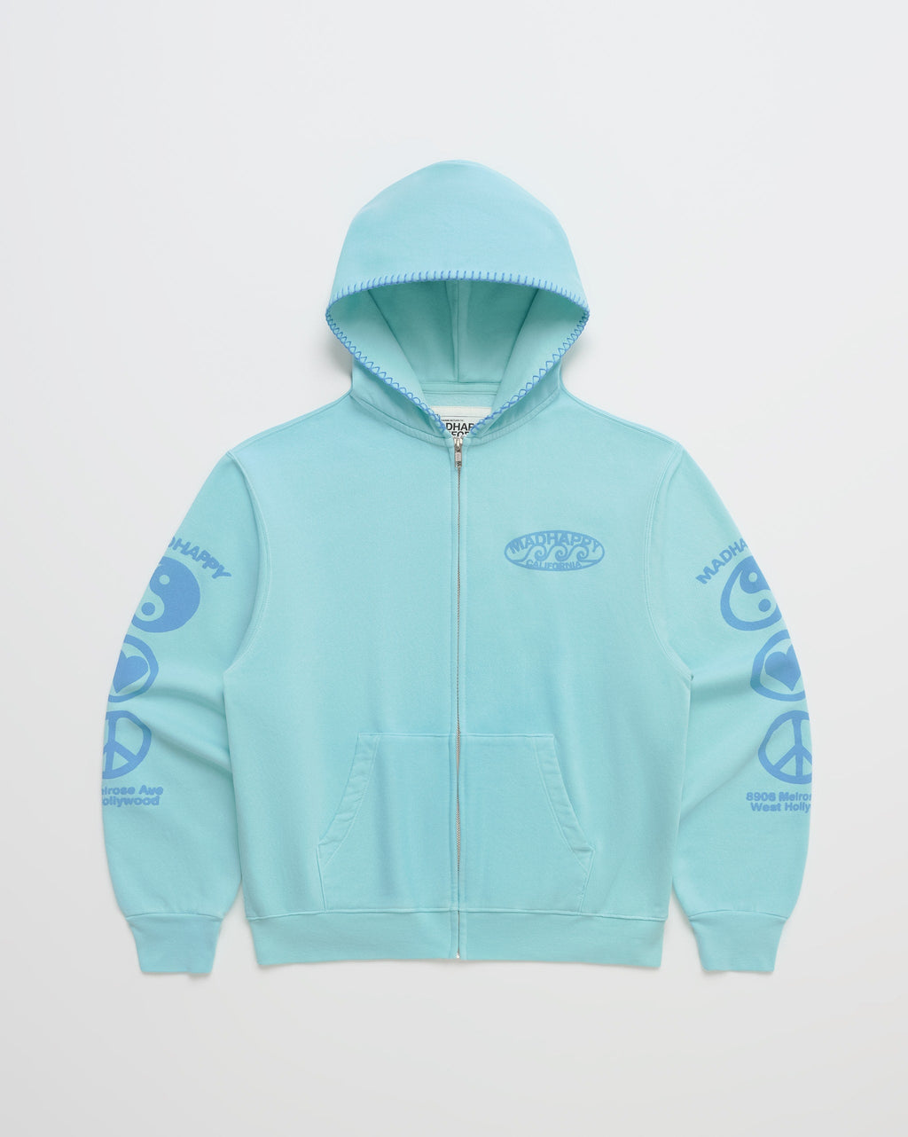 Madhappy California Waves Lightweight Fleece Zip Up