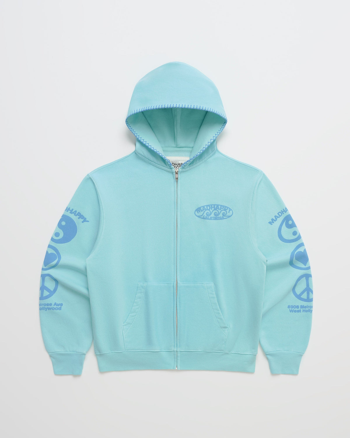 Madhappy California Waves Lightweight Fleece Zip Up