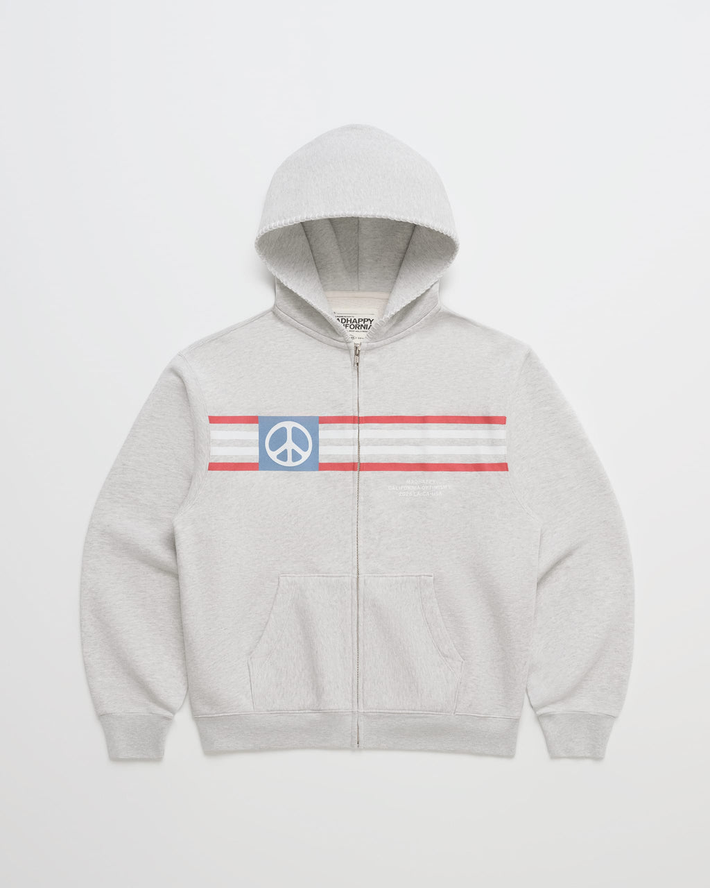 Madhappy California Peace Lightweight Fleece Zip Up