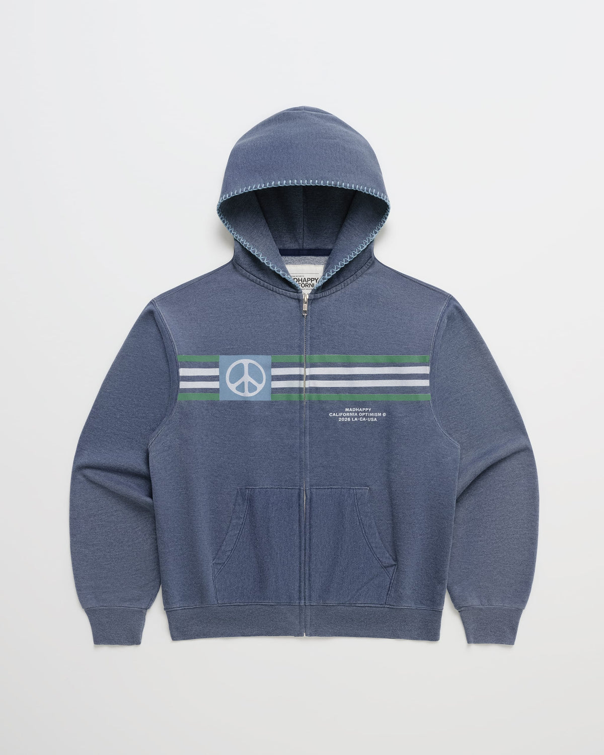 Madhappy California Peace Lightweight Fleece Zip Up