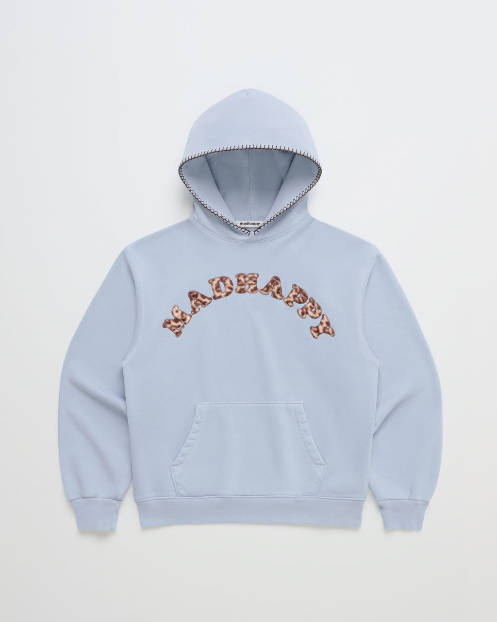 Leopard Appliqué Cooper Fleece Hoodie