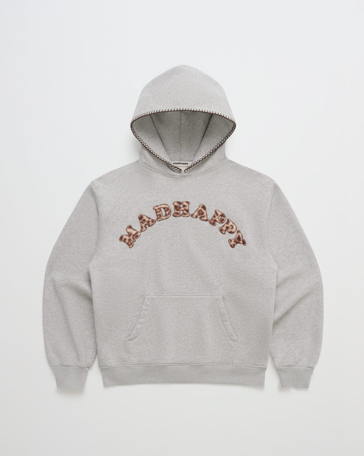 Leopard Appliqué Cooper Fleece Hoodie