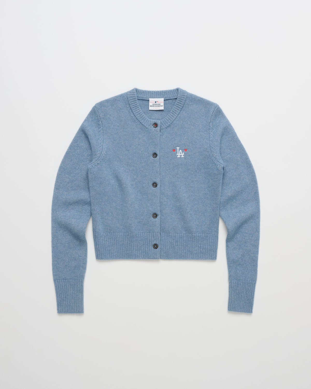 Dodgers Heart Cardigan Sweater