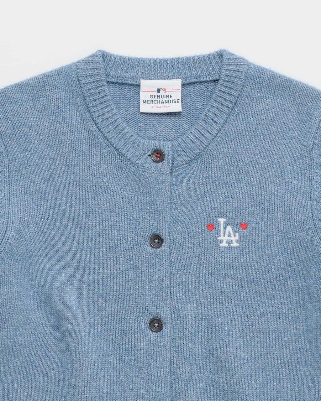 Dodgers Heart Cardigan Sweater