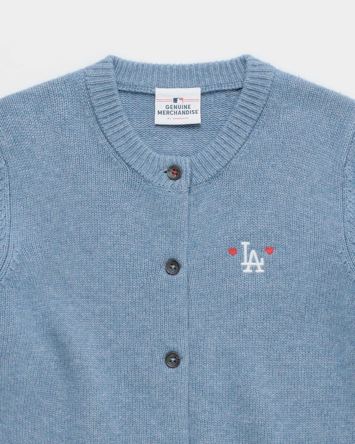 Dodgers Heart Cardigan Sweater