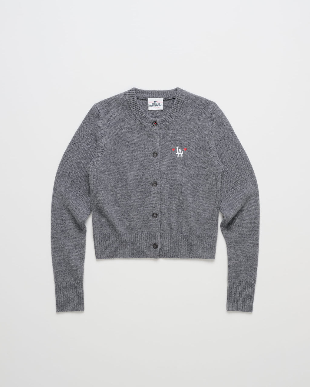 Dodgers Heart Cardigan Sweater