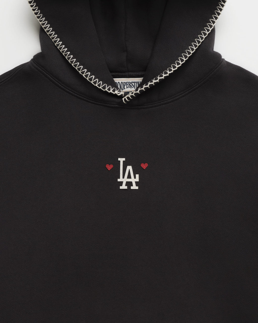 Dodgers Heart Fleece Hoodie