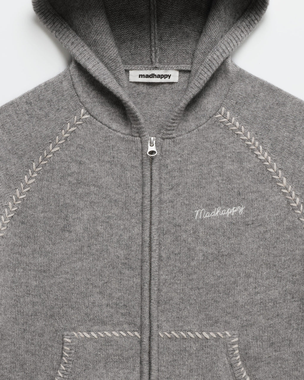 Knit Zip Up Hoodie