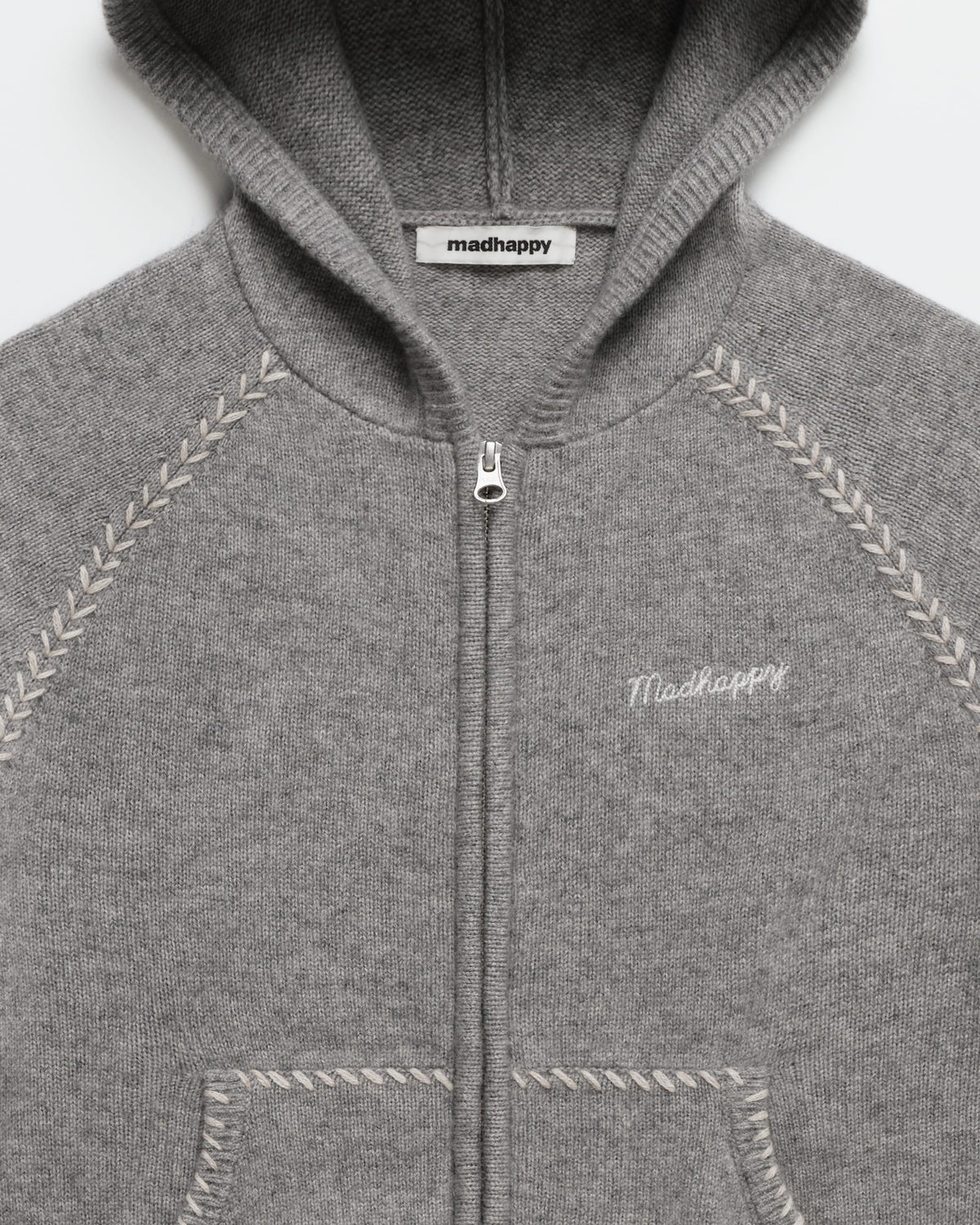 Knit Zip Up Hoodie