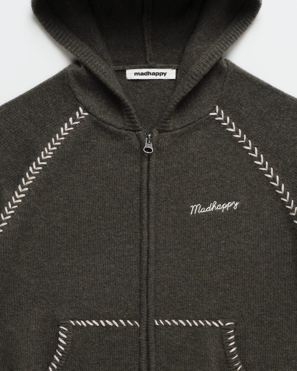 Knit Zip Up Hoodie