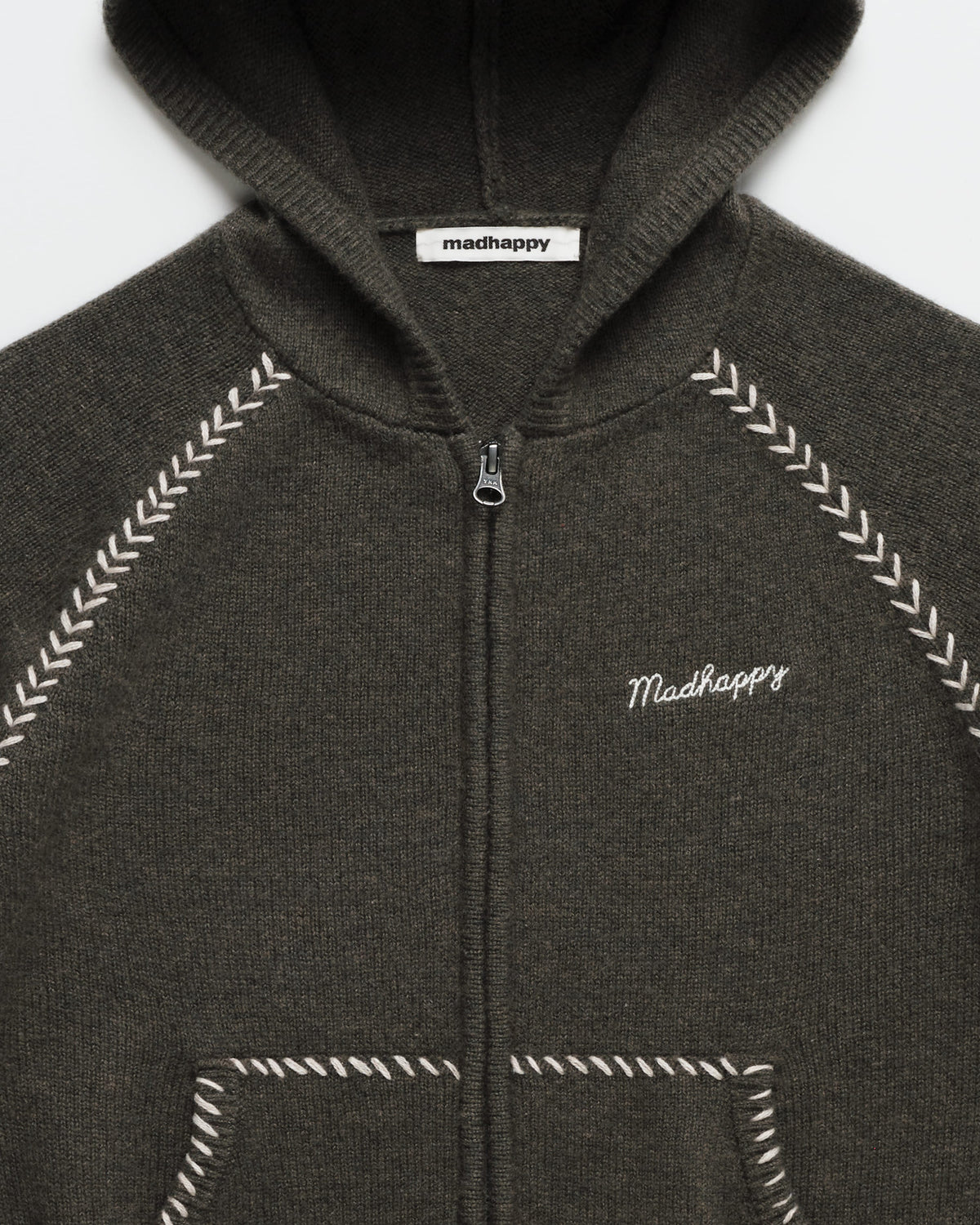 Knit Zip Up Hoodie