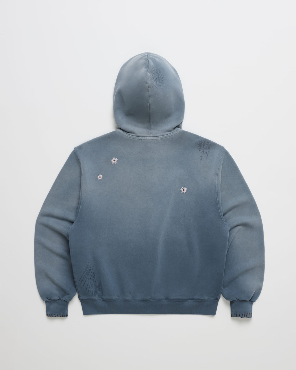 Crystal Flower Zip Up Hoodie