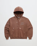 Crystal Flower Zip Up Hoodie