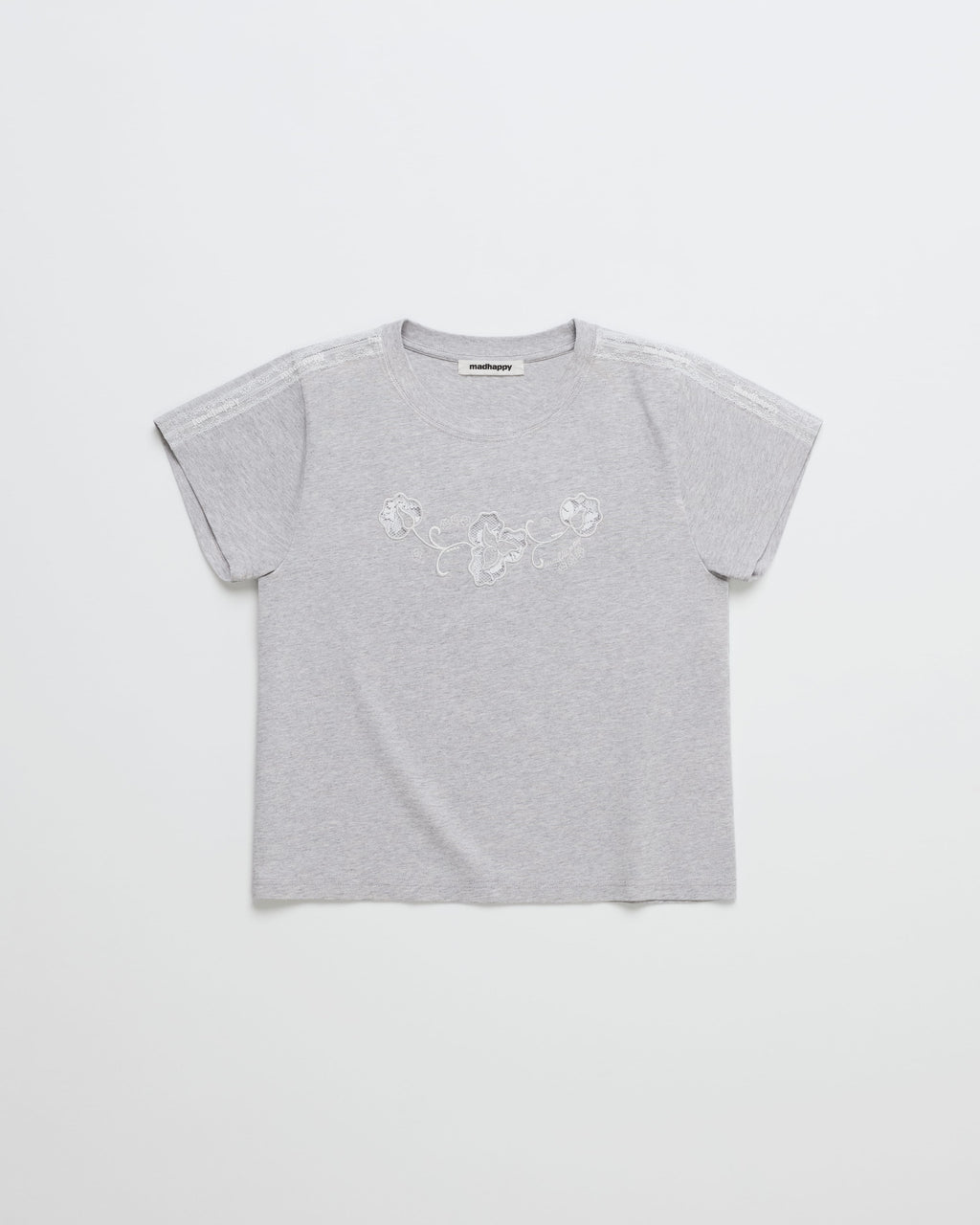 Lace Trim Shrunken Tee