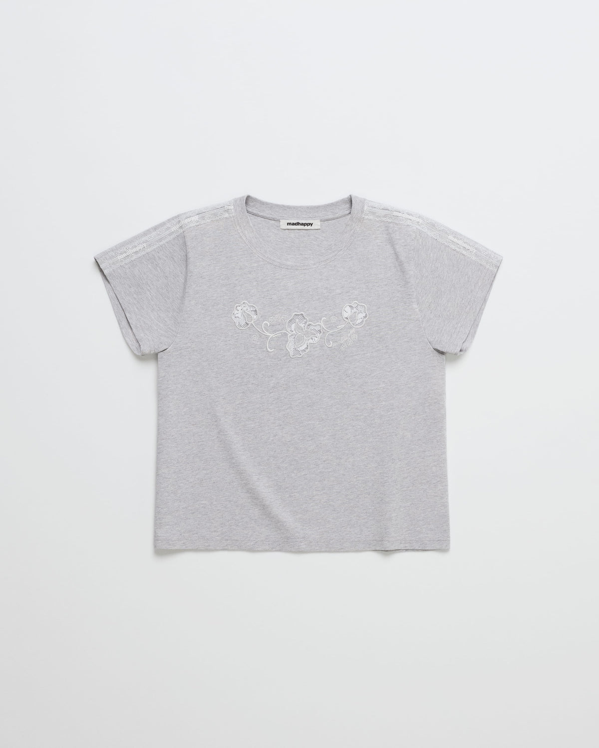Lace Trim Shrunken Tee
