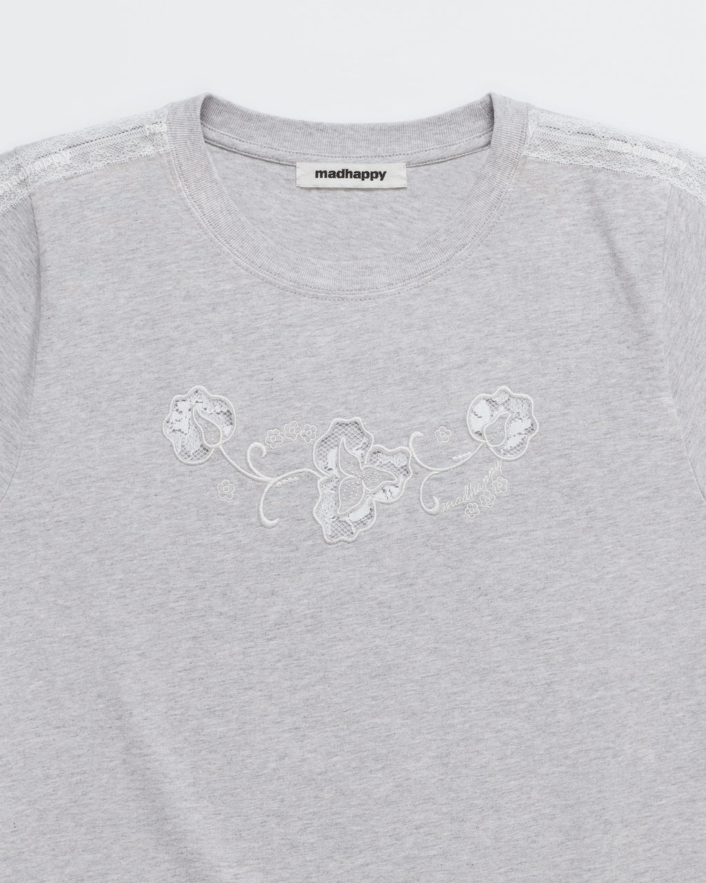 Lace Trim Shrunken Tee