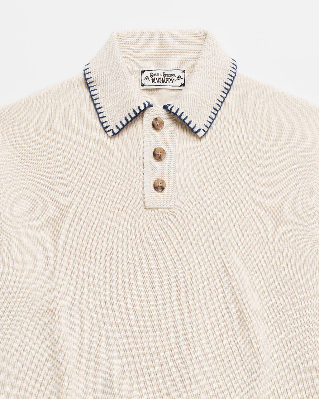 Guest In Residence Rib Knit Polo