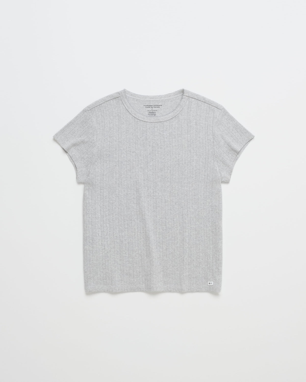 Hanes Pointelle Baby Tee