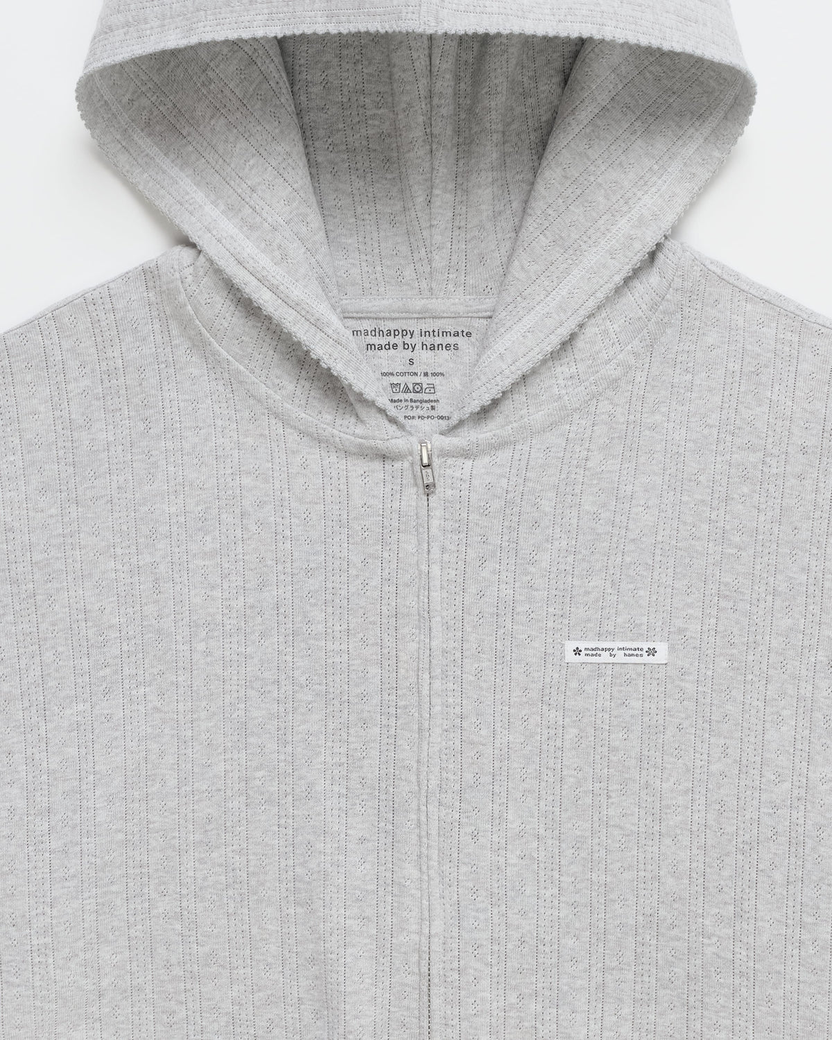 Hanes Pointelle Zip Up
