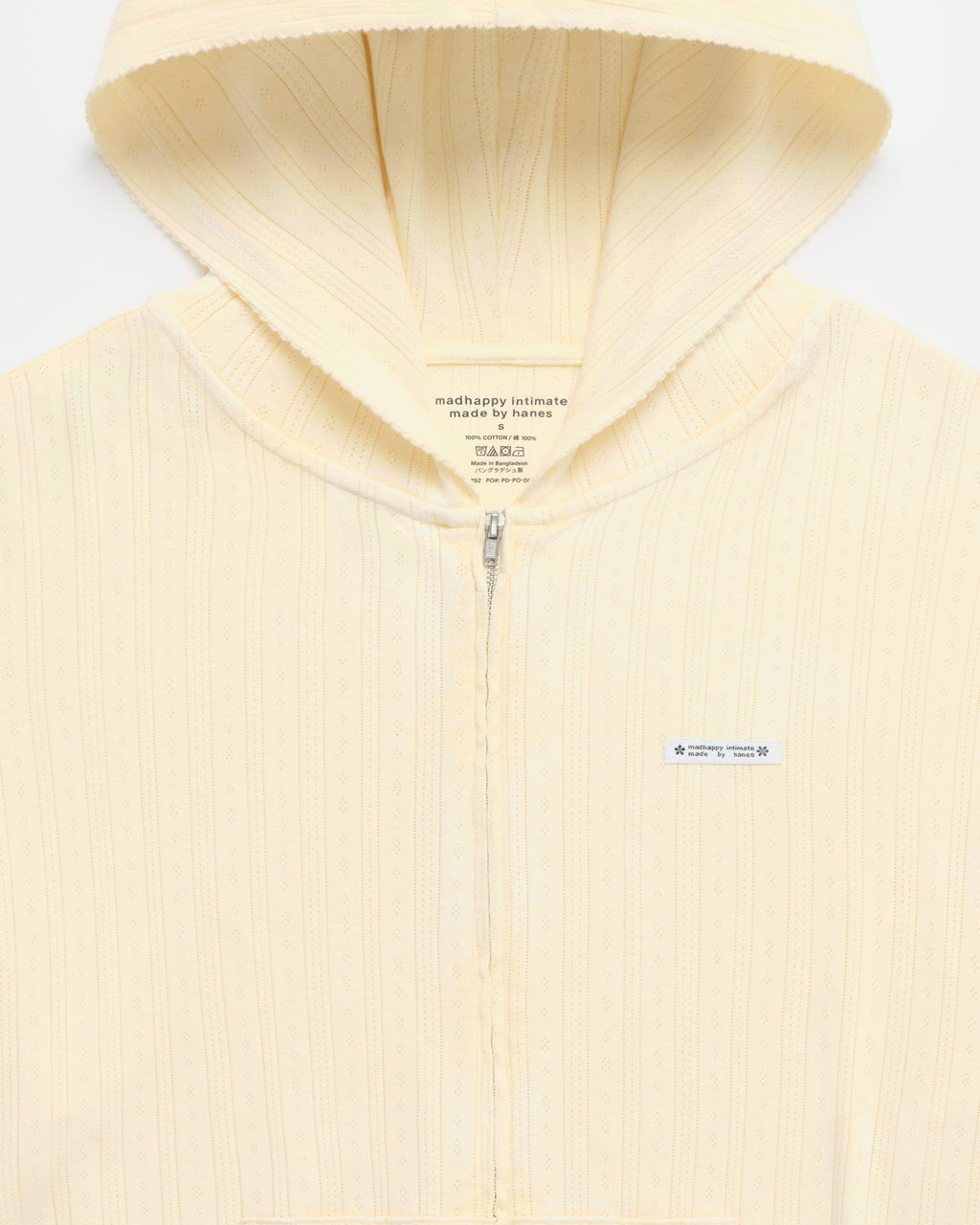 Hanes Pointelle Zip Up