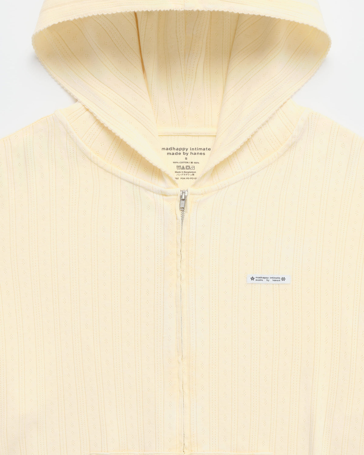 Hanes Pointelle Zip Up