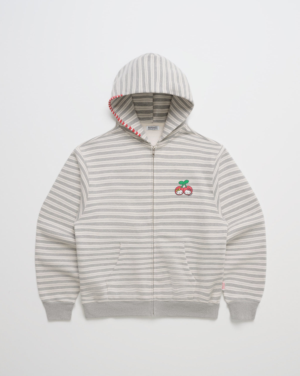 Hello Kitty® Cherries Stripe Midweight Fleece Zip Up