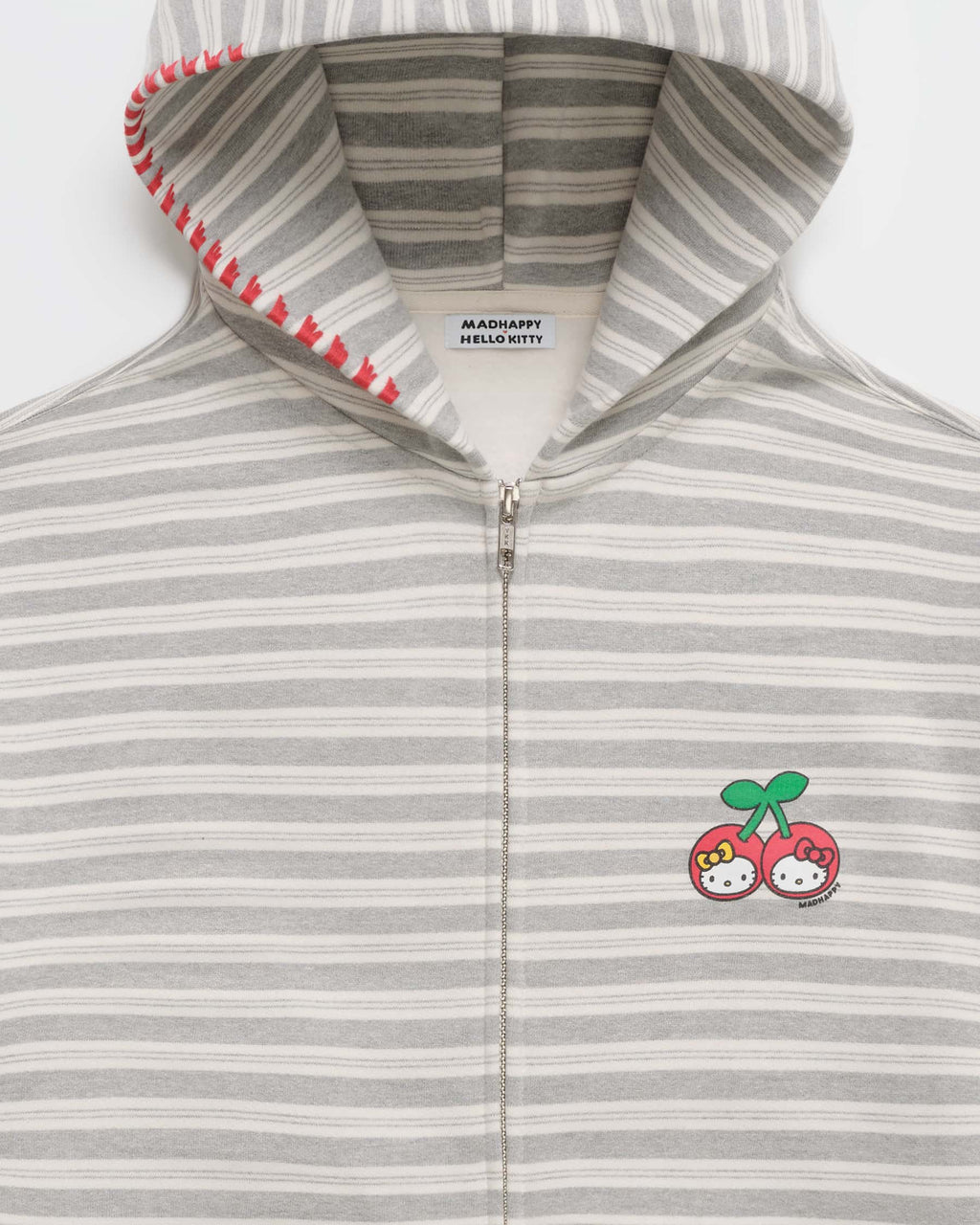 Hello Kitty® Cherries Stripe Midweight Fleece Zip Up