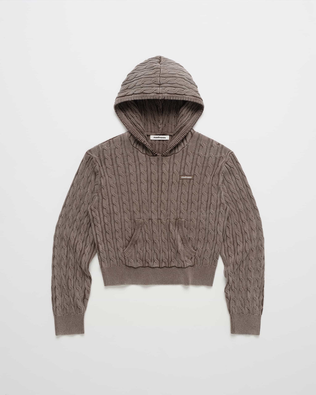 Classics Washed Cable Knit Hoodie