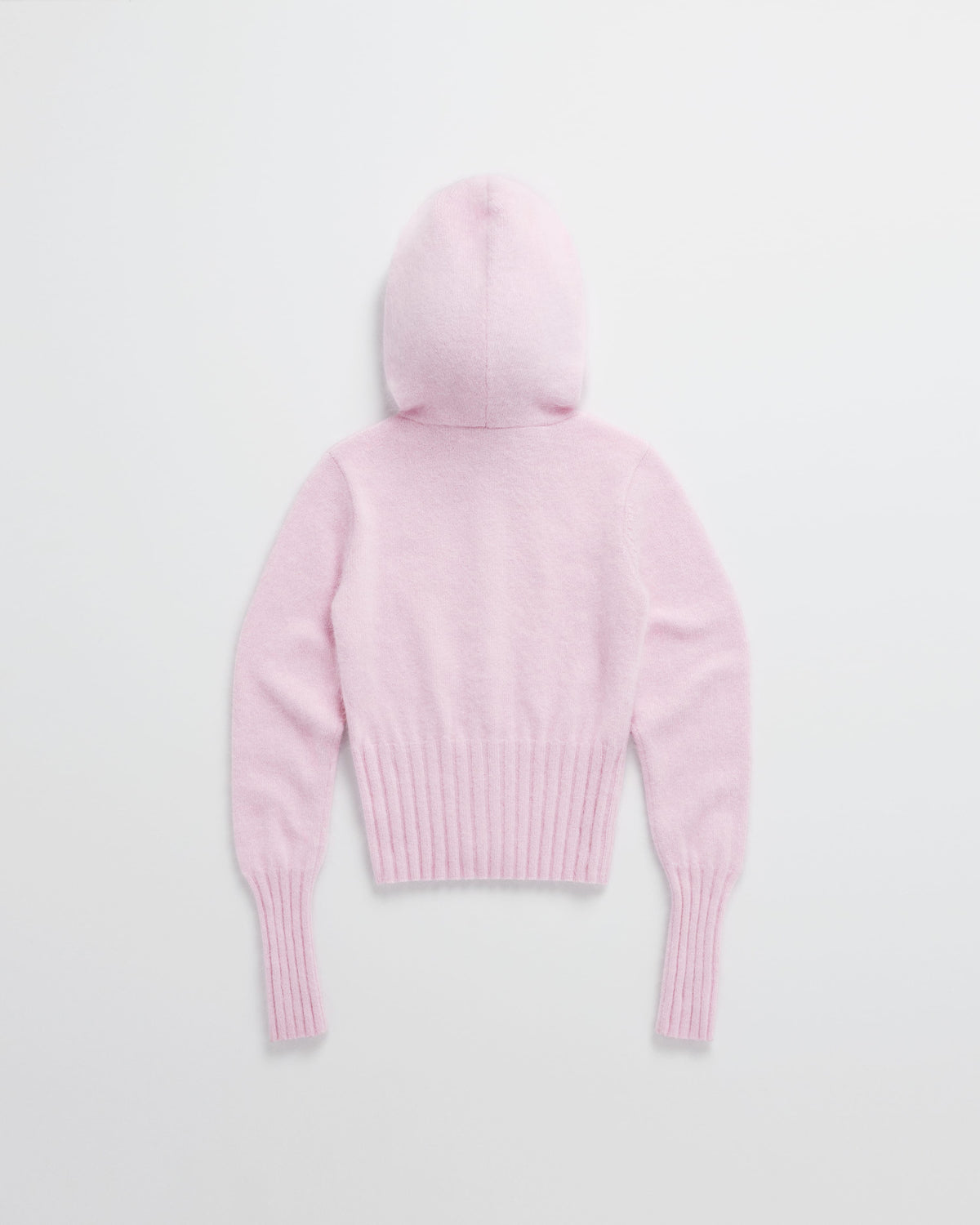 Fuzzy Knit Zip Up Hoodie