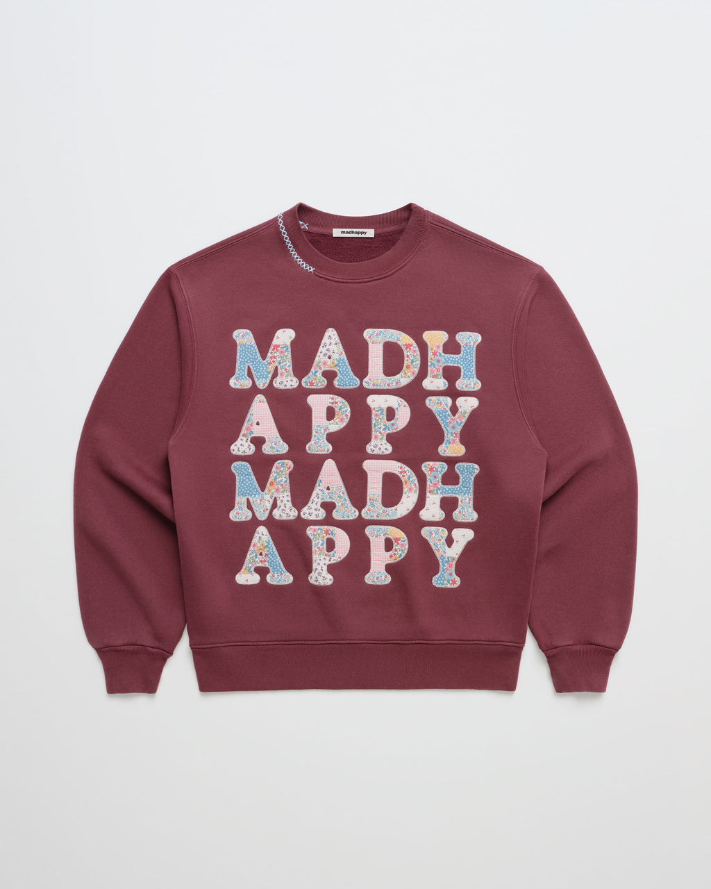 Patchwork Fleece Crewneck