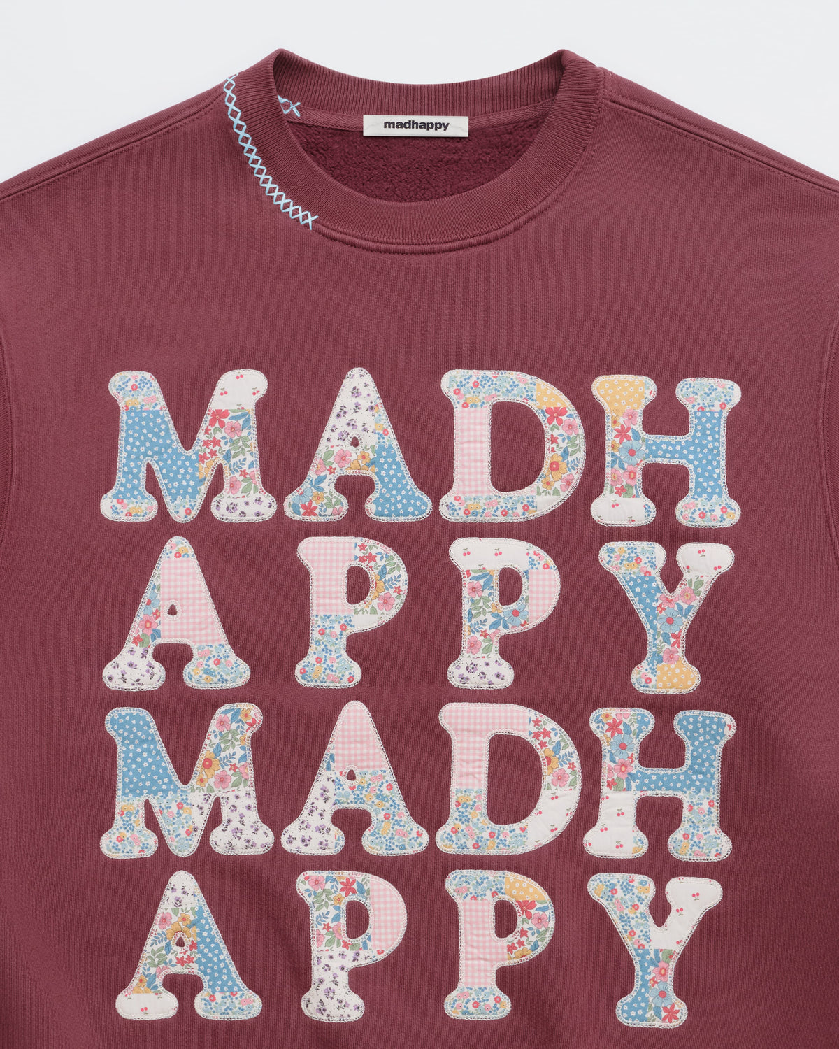 Patchwork Fleece Crewneck