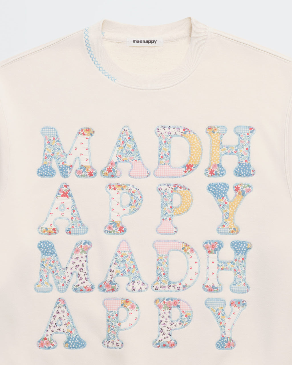 Patchwork Fleece Crewneck