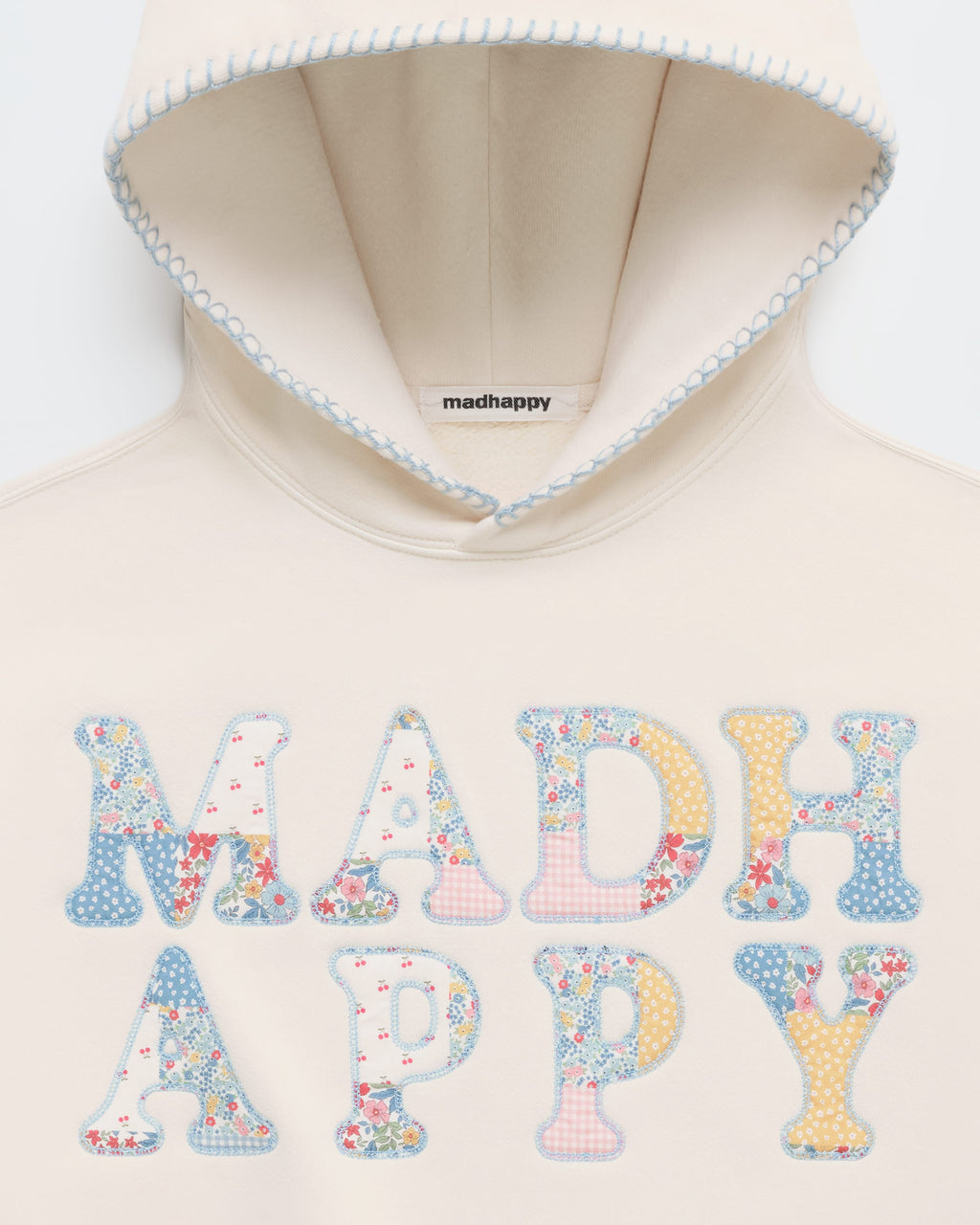 Patchwork Fleece Hoodie