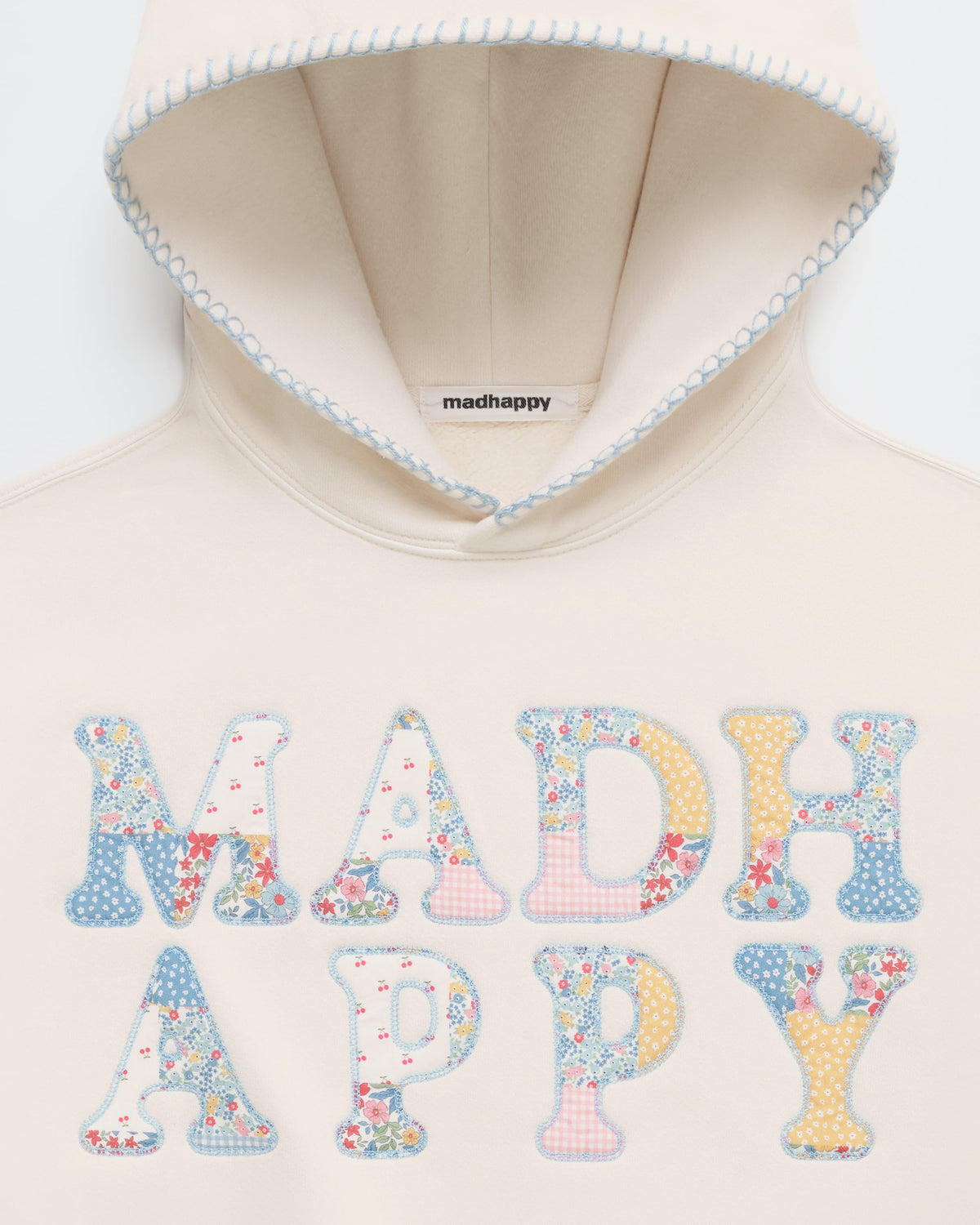 Patchwork Fleece Hoodie