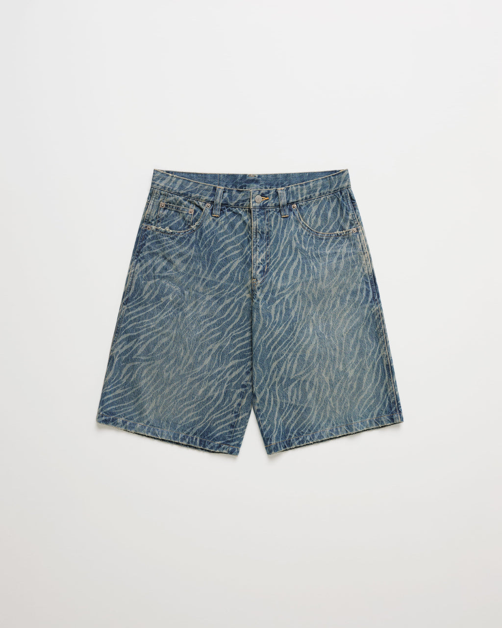 Hysteric Glamour Zebra Print Denim Short